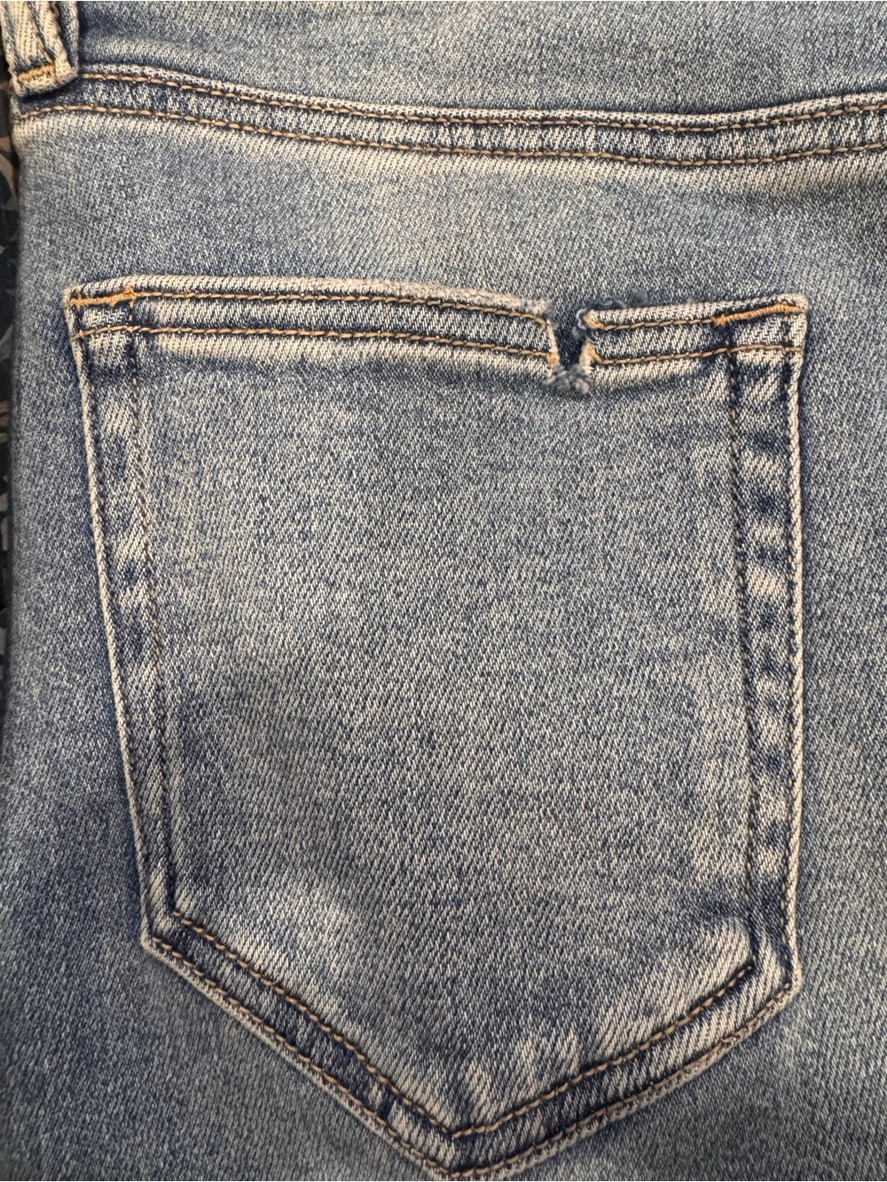 Classic Light Blue Denim Midi Skirt with Side Slit - Picture 5 of 8